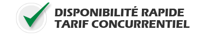 Disponibilité rapide et tarif concurrentiel! Disponibilité rapide et tarif concurrentiel!